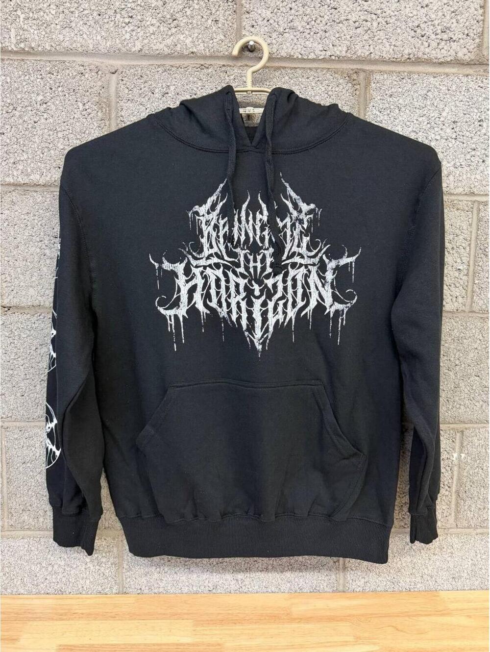 Bring Me The Horizon Black Metal Style Hoodie Large Graphic